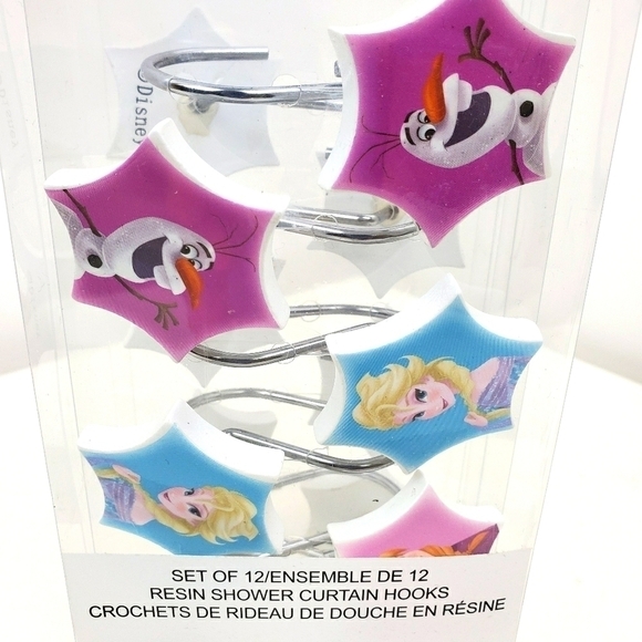 FROZEN shower curtain hooks set of 12 - Picture 5 of 8